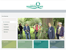Tablet Screenshot of baumpflegetage.de